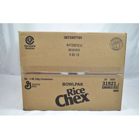 Rice Chex Rice Chex Single Serve Bowlpak 1 oz. Cup, PK96 16000-31921